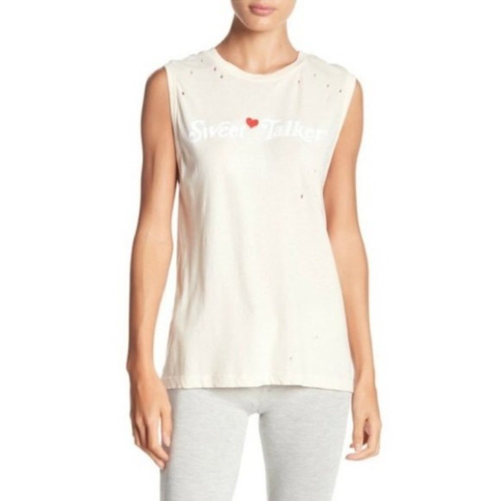 Wildfox “Sweet Talker” Tank Top in Pale Pink